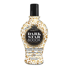 European Gold Dark Star 6000X: botella de lujo para un bronceado profundo y uniforme.