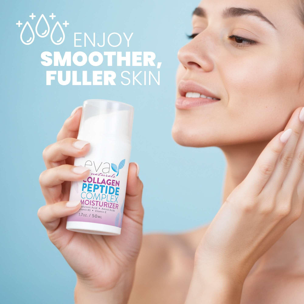 Aplicación con dedo de Eva Naturals, masaje suave para absorción óptima.
