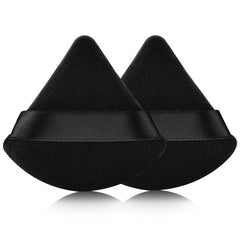 Esponja triangular EVAOUXIU para polvo facial, acabado suave y uniforme.