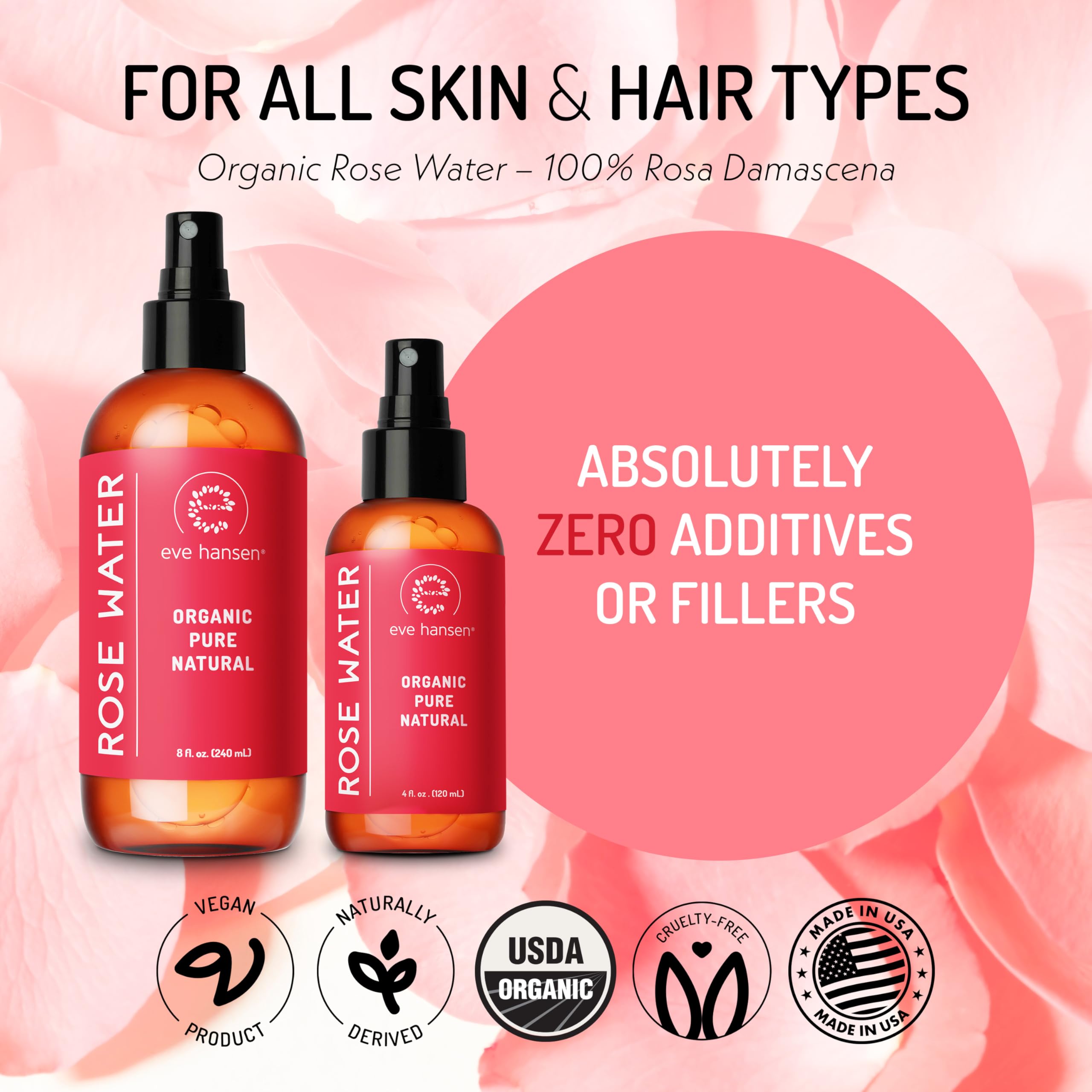 Bruma para cabello de Eve Hansen: hidrata y suaviza el cuero cabelludo.