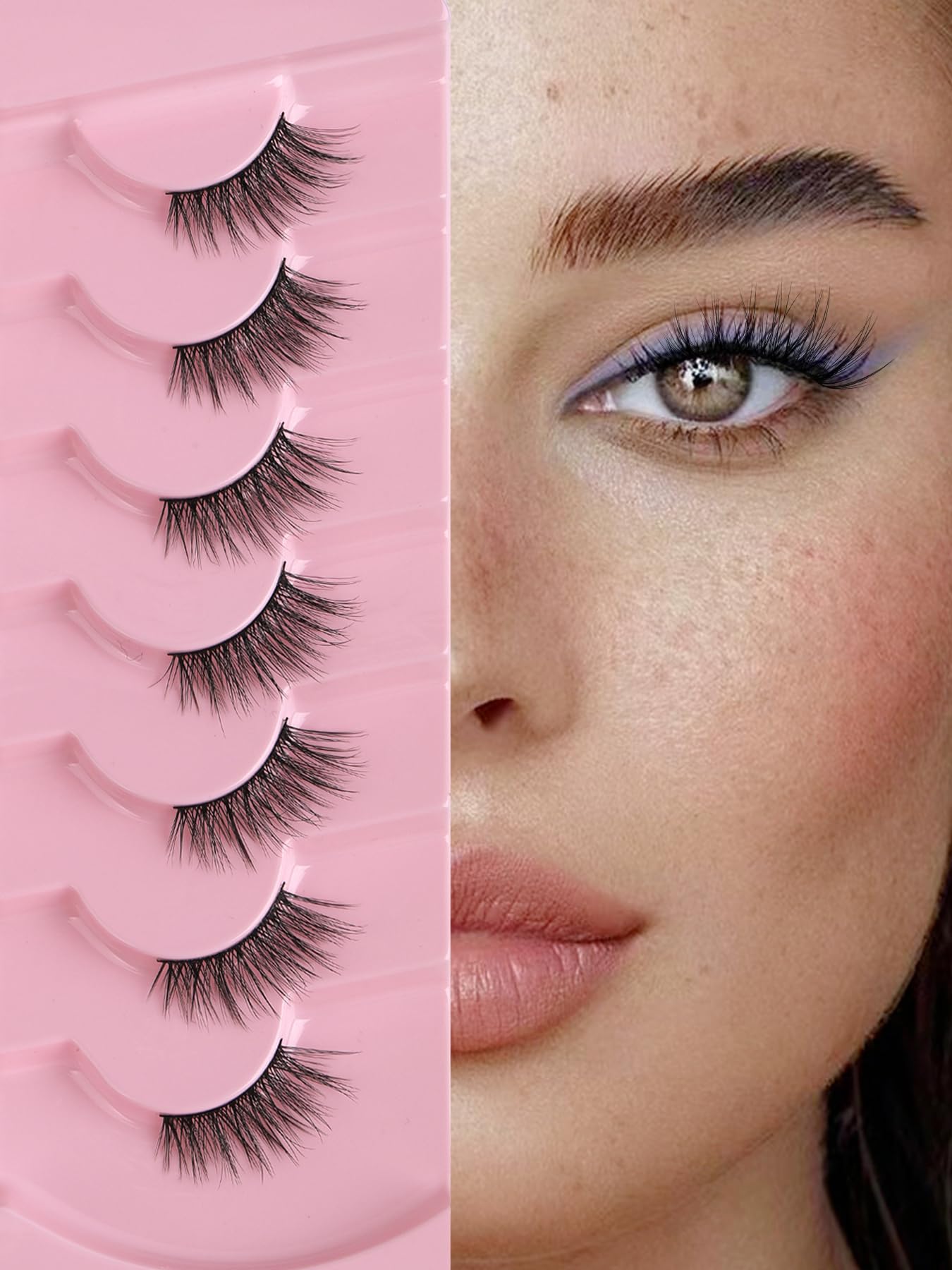 Pestañas EVENTILL de 14 mm con efecto ojo de gato para un look natural