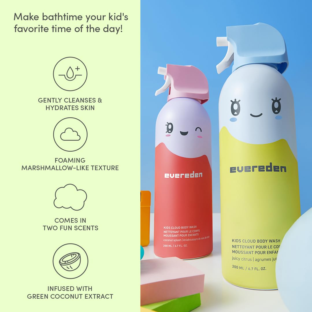 Evereden Hora del Baño Trío experiencia de baño agradable y segura para niños.