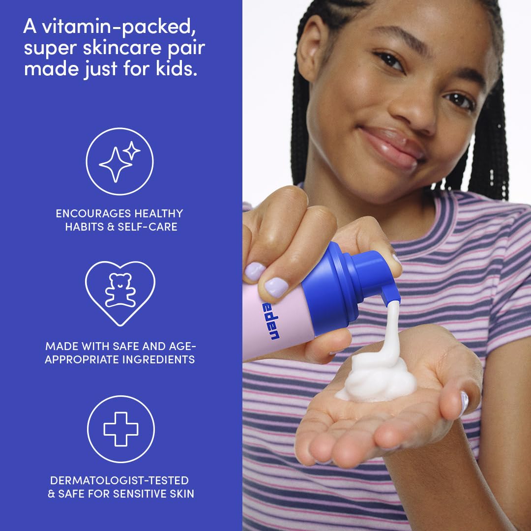 Evereden Limpiador Facial Multivitamínico, botella, limpia piel de forma suave