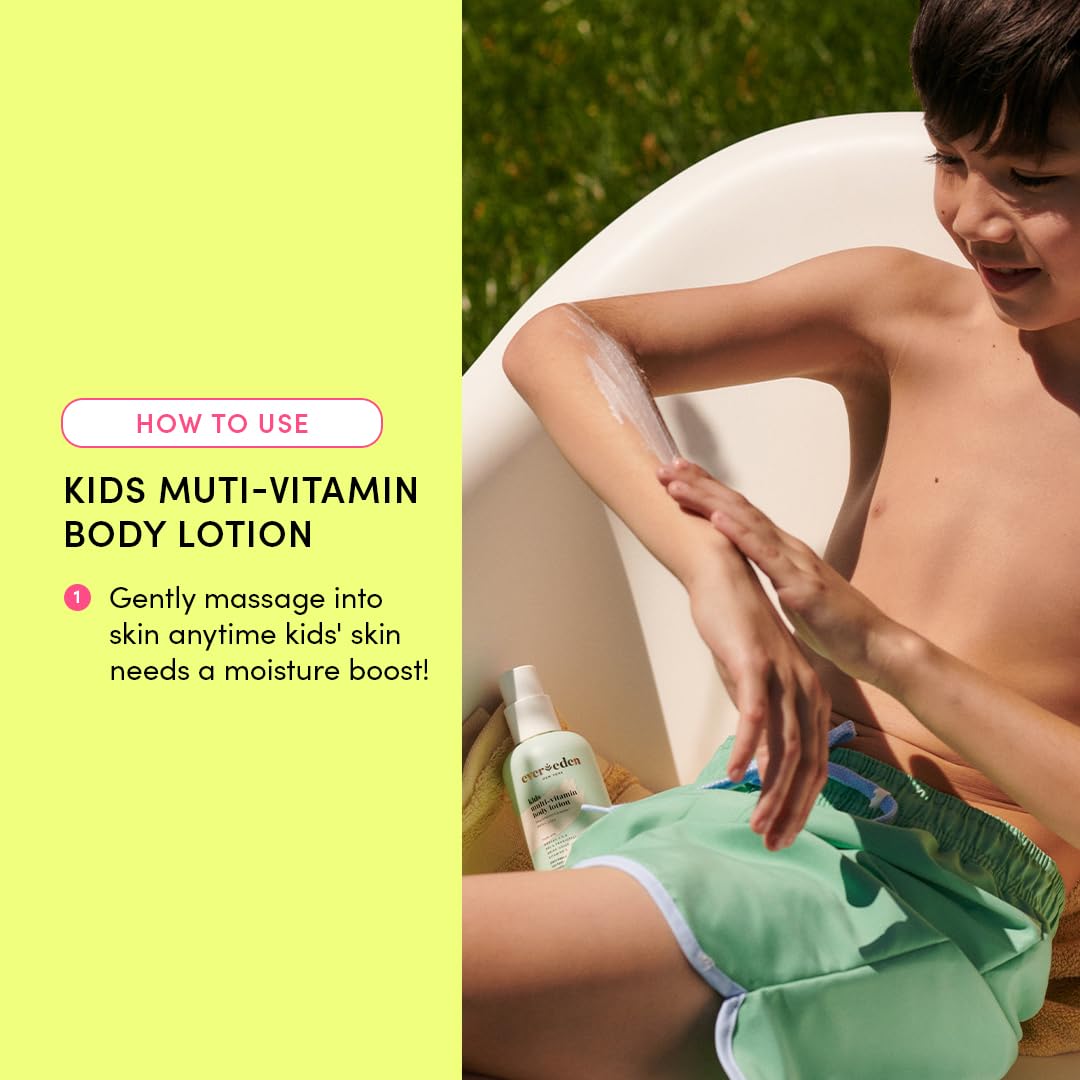 Evereden loción multi-vitaminas, aplicación fácil con las manos.