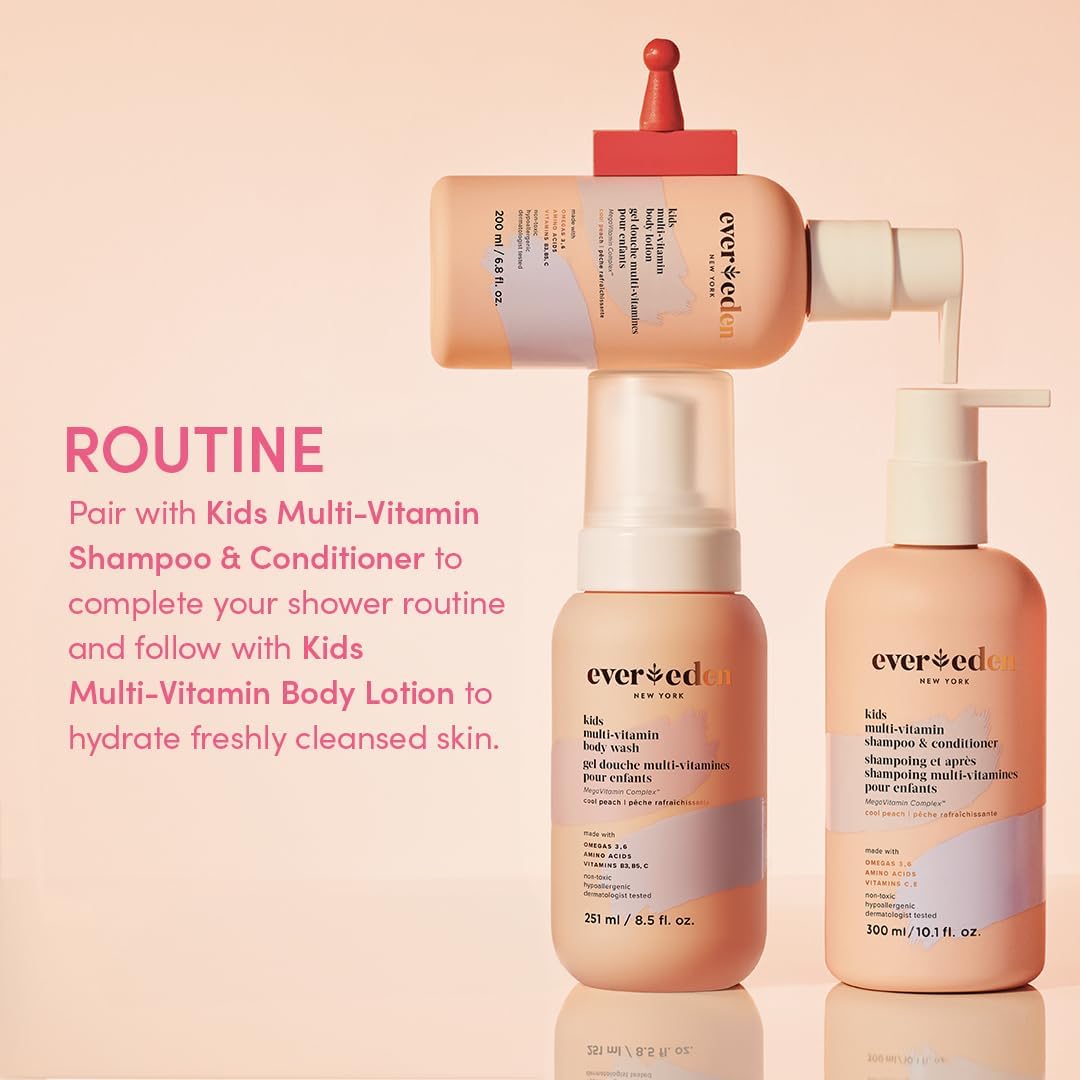 Evereden loción multi-vitaminas, protección antioxidante suave para la piel.