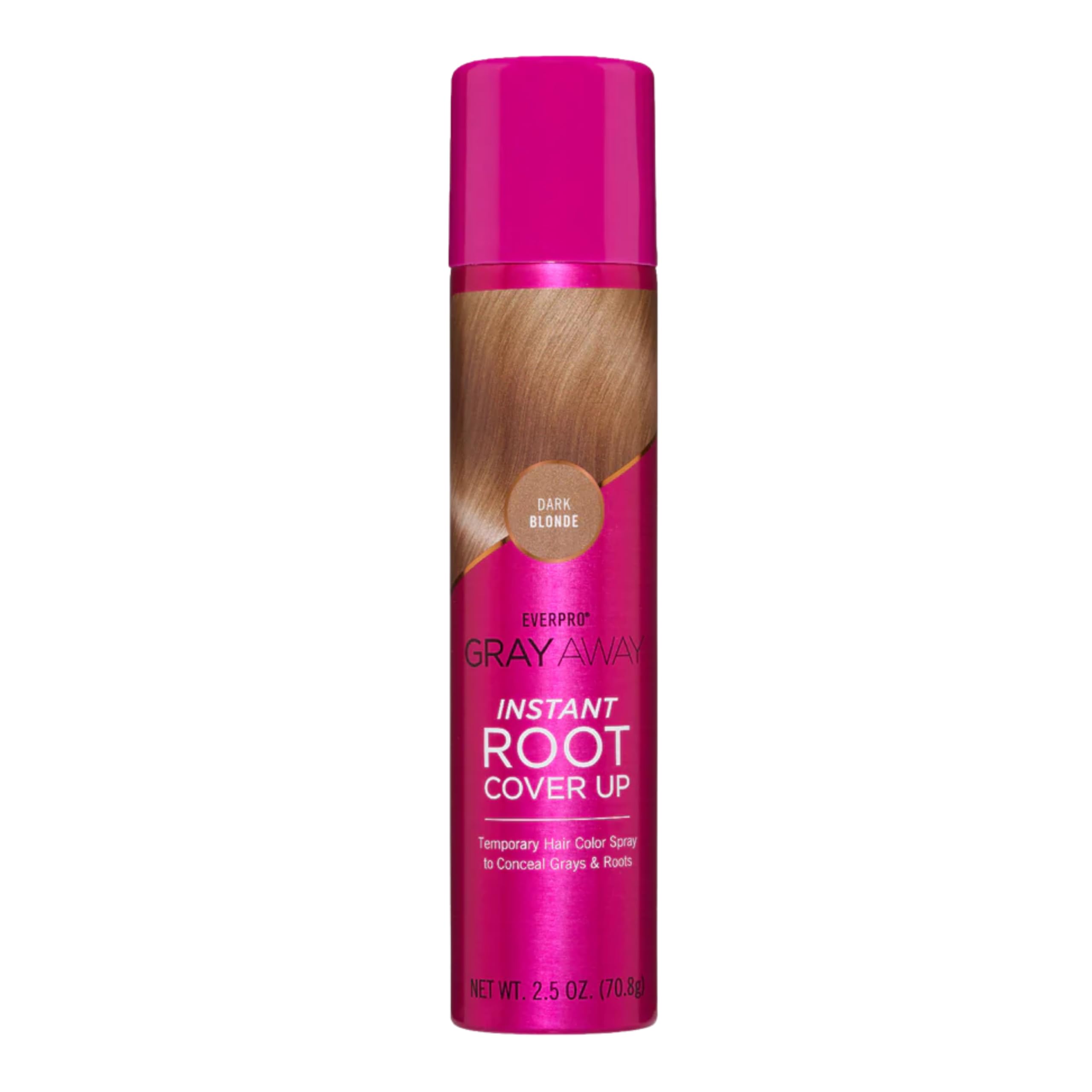 Everpro Gray Away cubre raíces grises con spray para ocultar canas rápidamente.