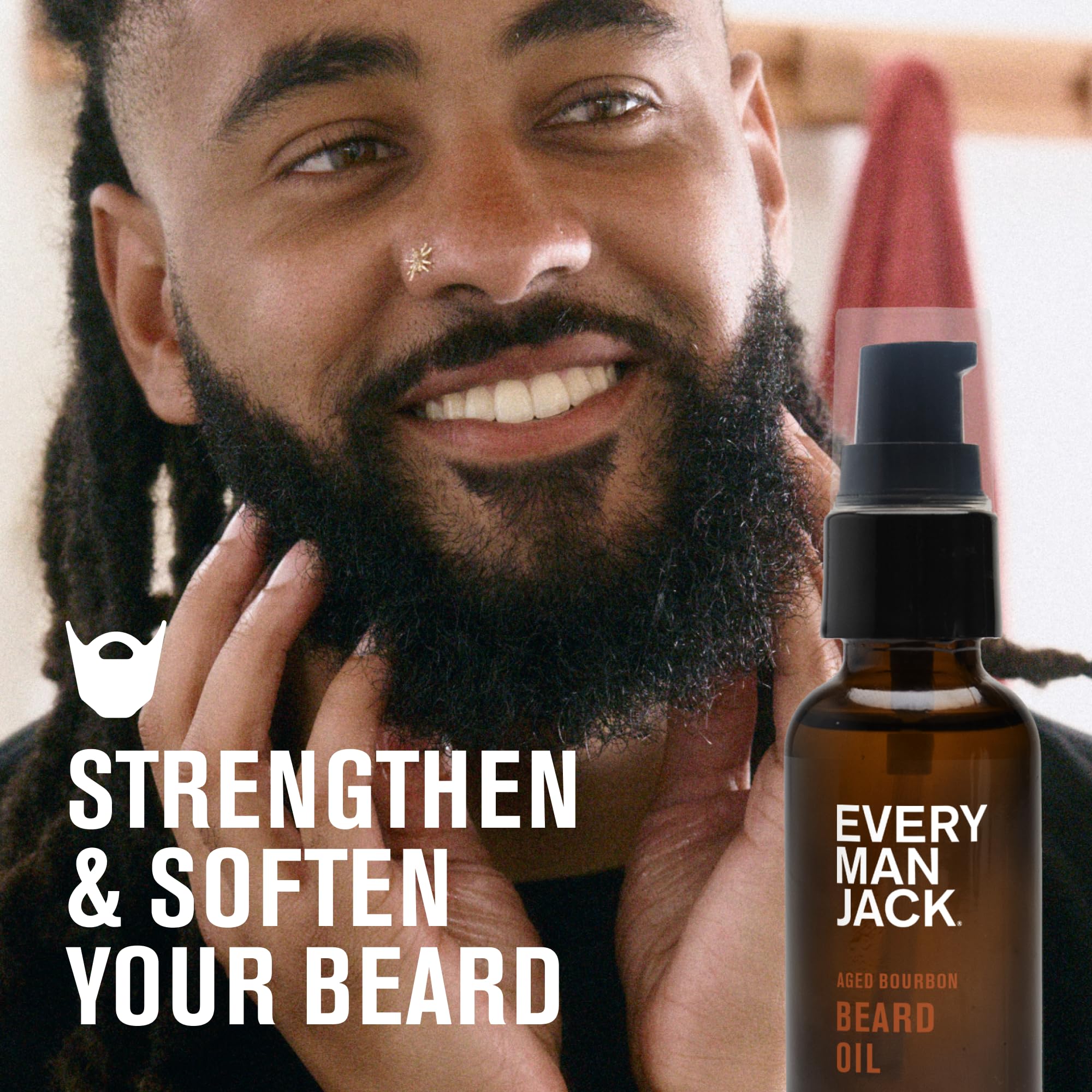 Every Man Jack Aceite para barba Nutrición con argán y karité.
