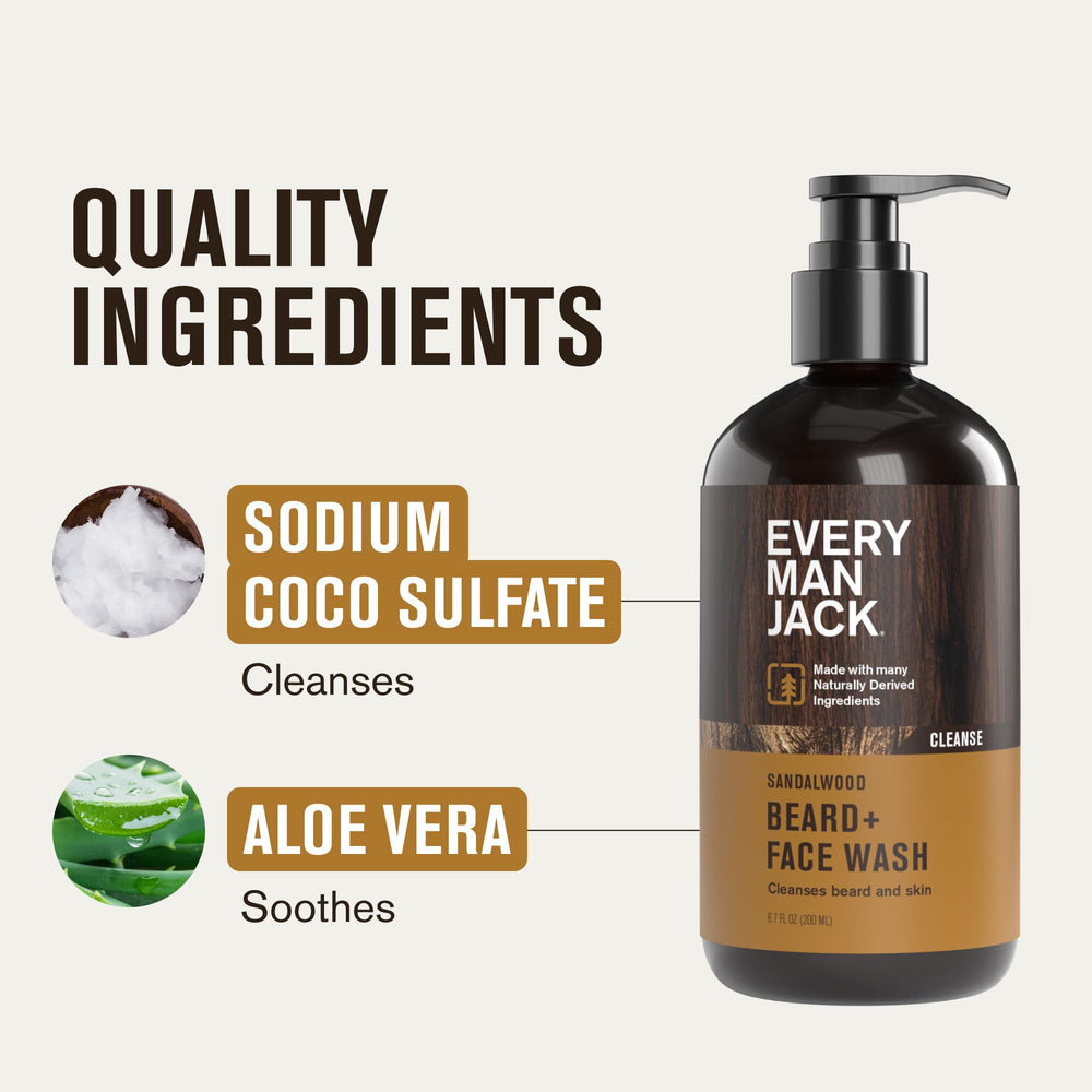 Every Man Jack Aloe Vera y glicerina, ingredientes para hidratación suave
