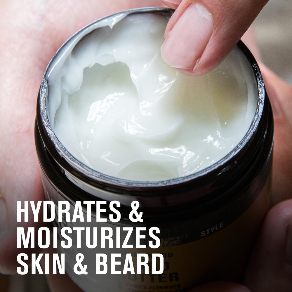 Every Man Jack hidratación diaria para barba con mantequilla natural.