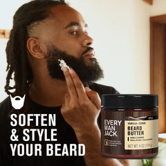 Every Man Jack mantequilla-barba textura sedosa para suavizar pelos rebeldes.