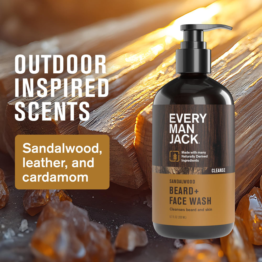 Every Man Jack ingredientes aloe coco, lavado para barba y rostro.