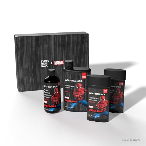 Regalo ideal para fan de Marvel con Spider-Man Set de Every Man Jack