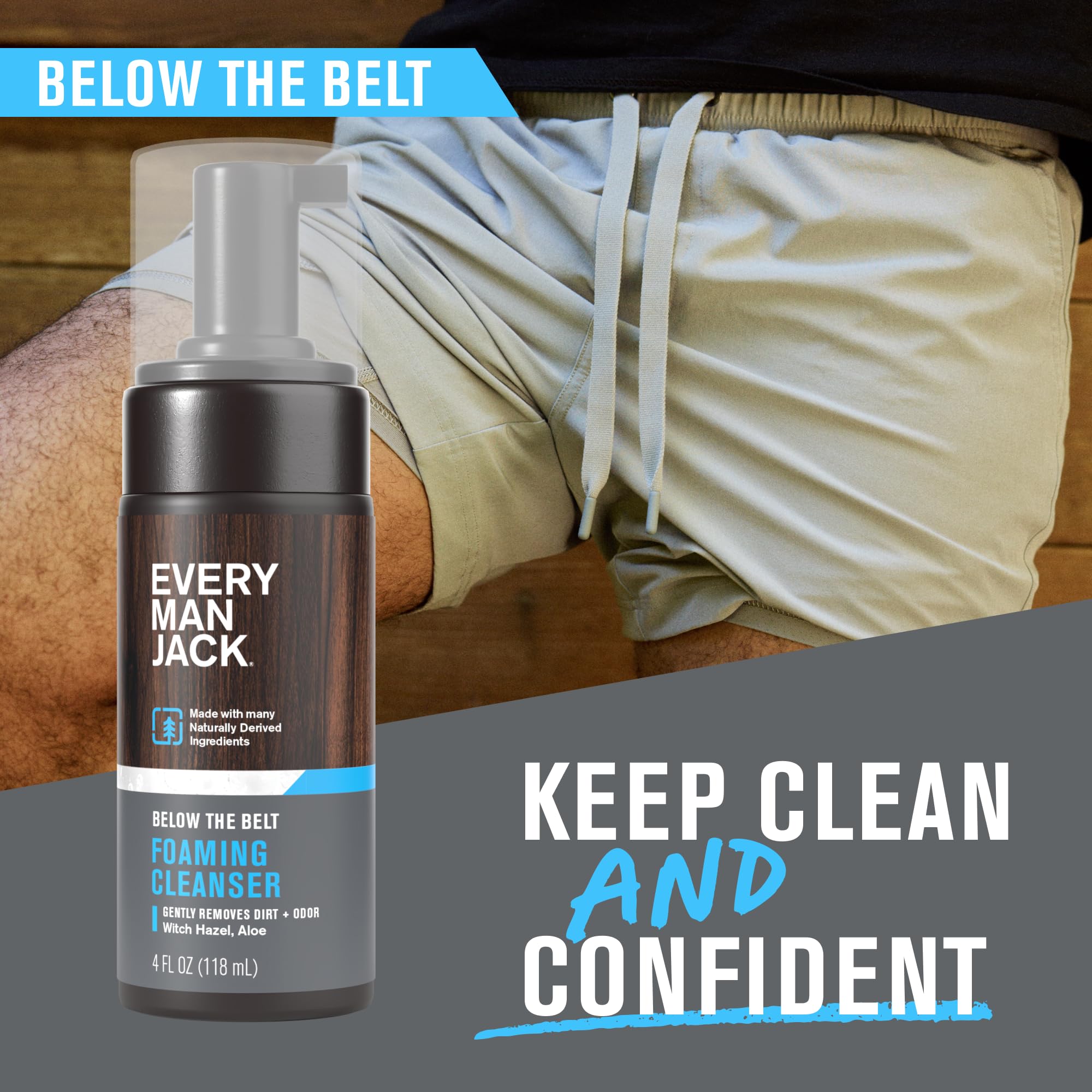 Every Man Jack witch hazel cleanser focus for sensitive skin comfort.