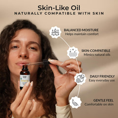 Aplicación facial con Aceite de Jojoba Orgánico Everyday Beauty, rápida absorción