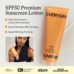 Aplicación en la piel de Oh My Bod SPF50, absorción rápida.