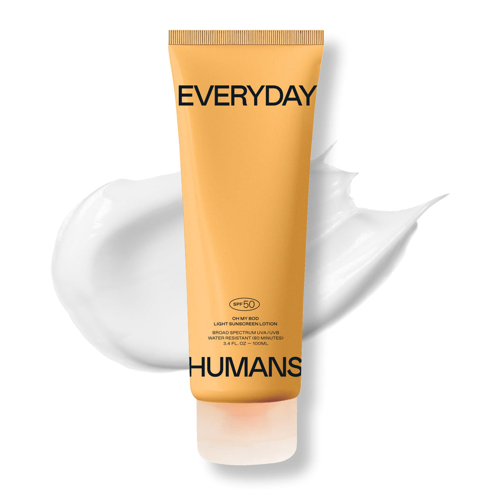 Oh My Bod SPF50 de Everyday Humans, botella en primer plano, protección ligera.
