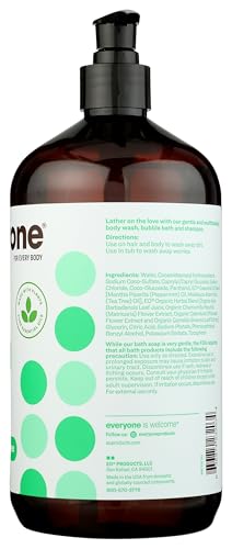 Everyone uso diario: jabón de árbol de té menta para cuerpo y rostro.
