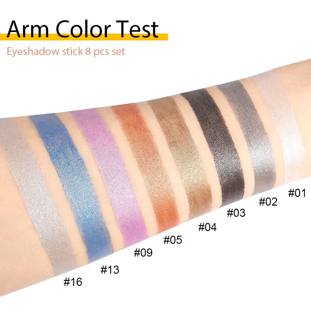 evpct glitter eye shadow stick Pearl Black for bold liner and depth