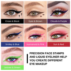 evpct Colorful Stamp Collection offers versatile shapes and colors for bold eye looks.