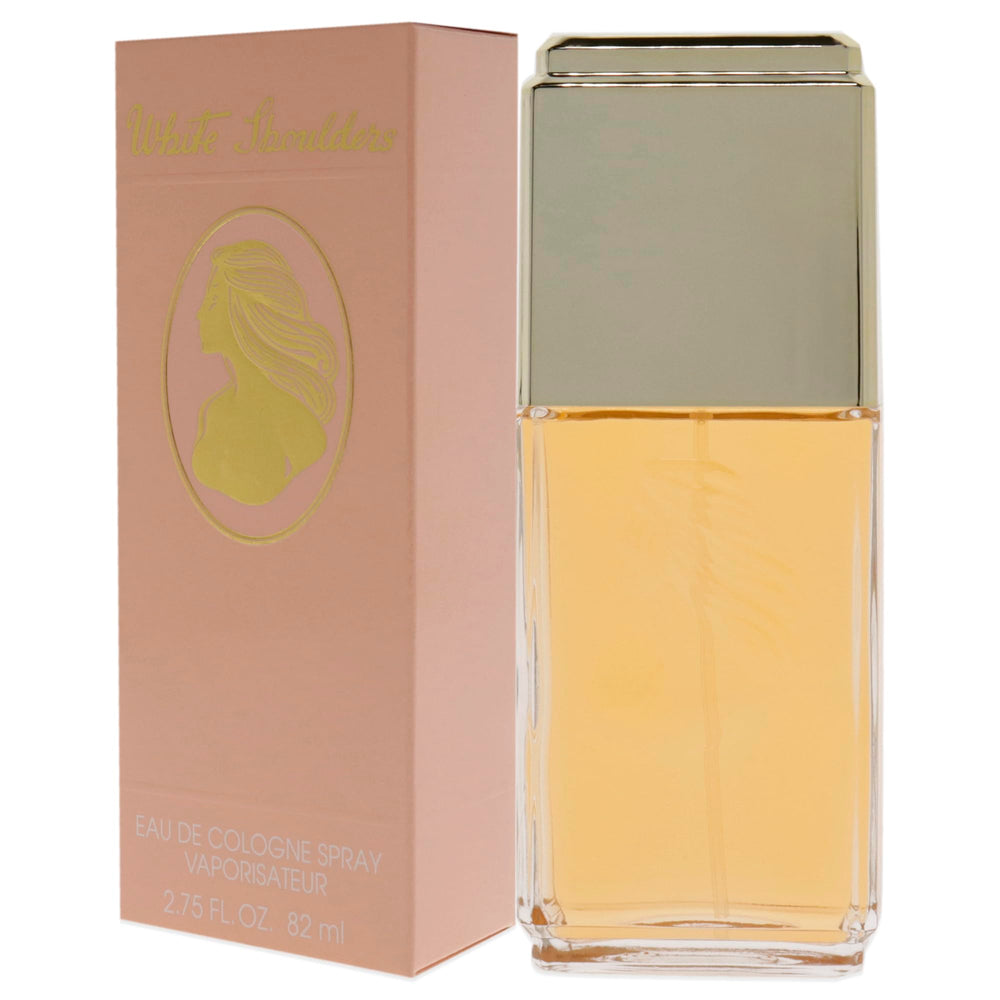 Evyan White Shoulders: caja de presentación, ideal para regalo elegante.