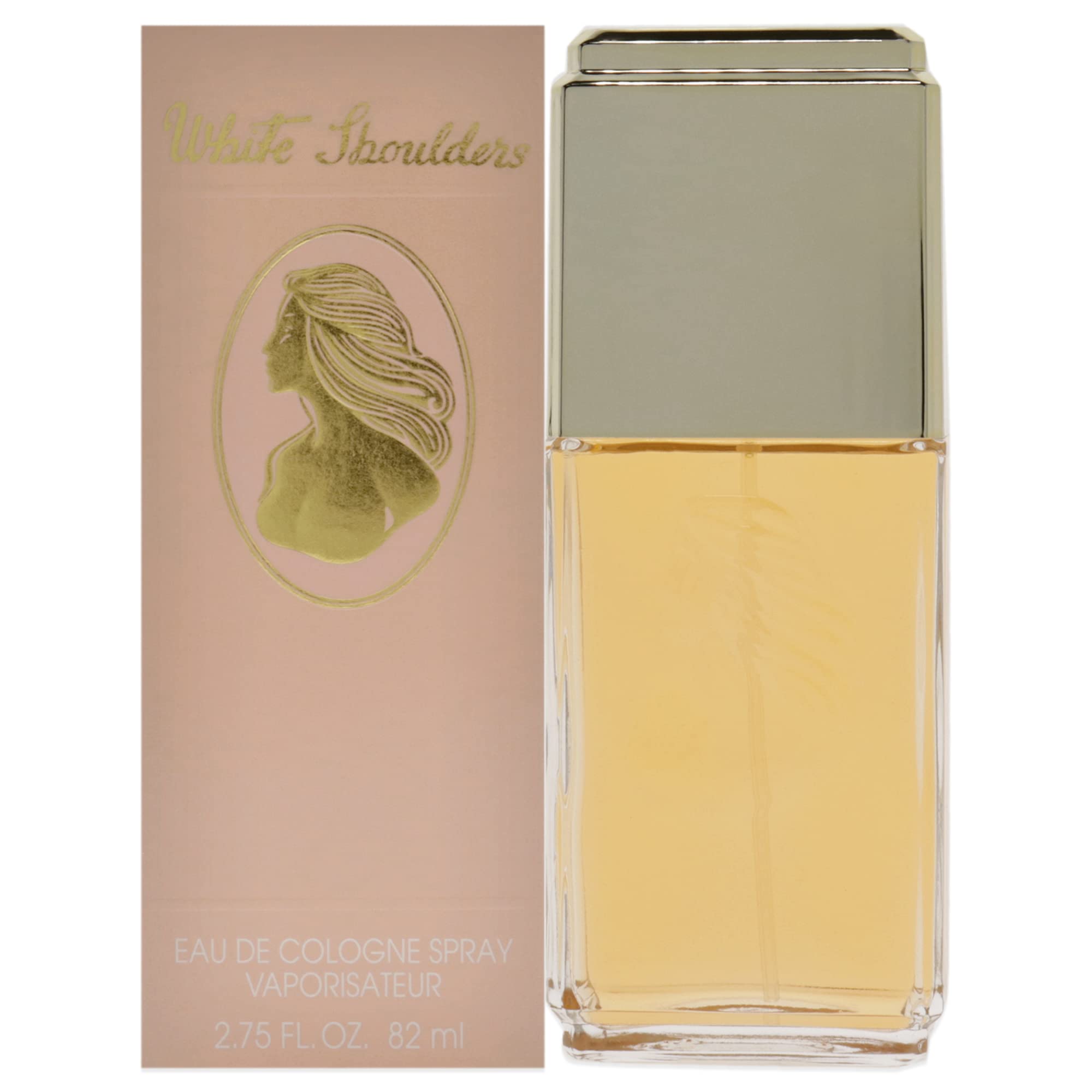 Evyan White Shoulders: frasco de perfume con aroma suave para uso diario.