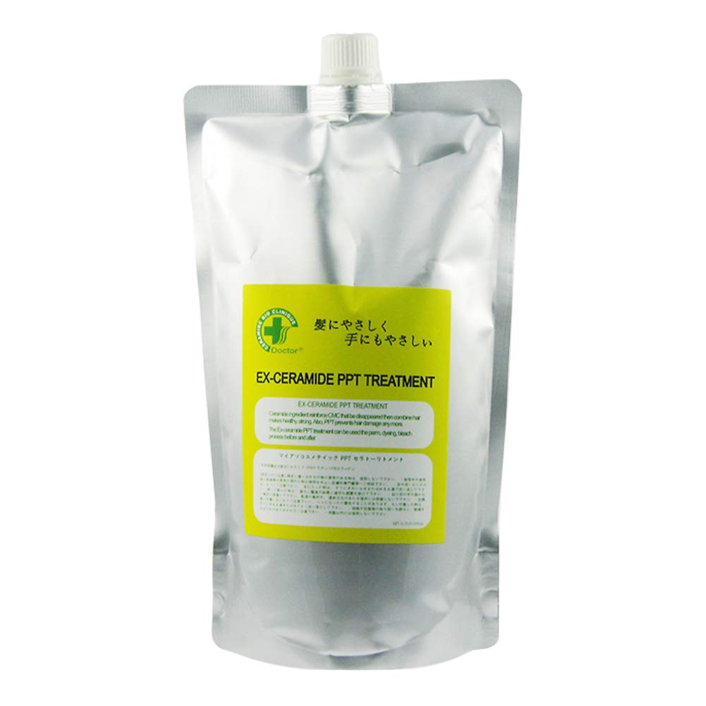 Ex Ceramide PPT Tratamiento: botella de 1000 ml para hidratación intensa del cabello