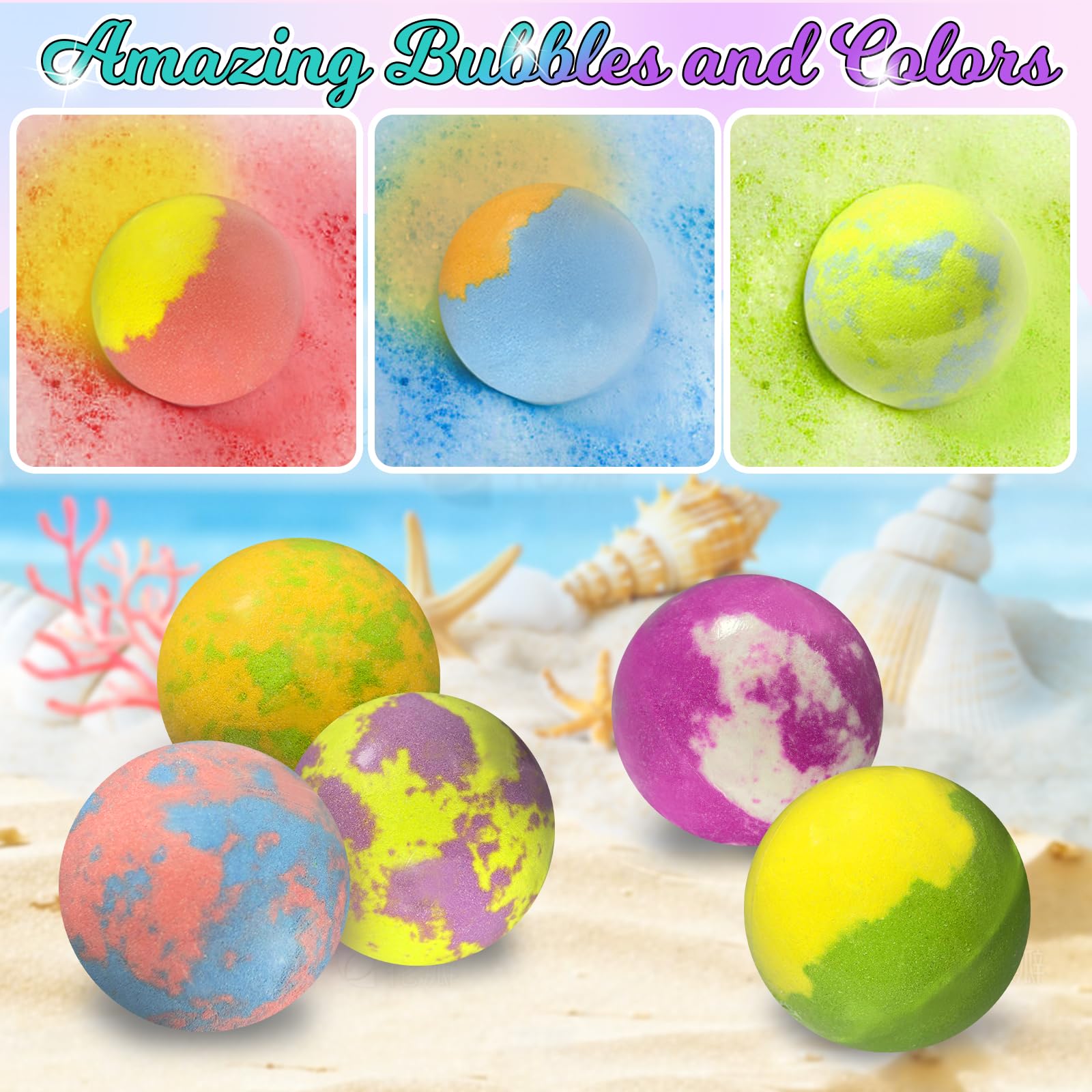 Excalla Bombes Bain Coffret Cadeau: cadeau idéal pour anniversaires et fêtes.