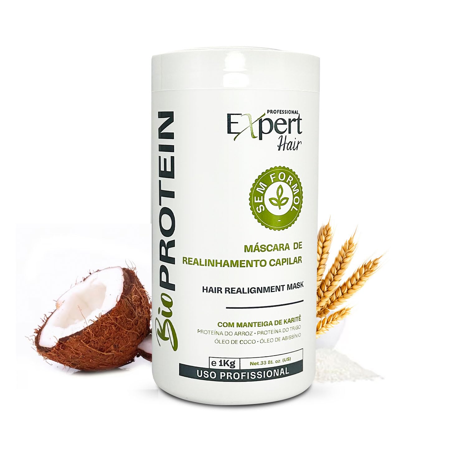 Expert Hair Bio Protein Botox: botella con vertido para un acabado suave y sin frizz.
