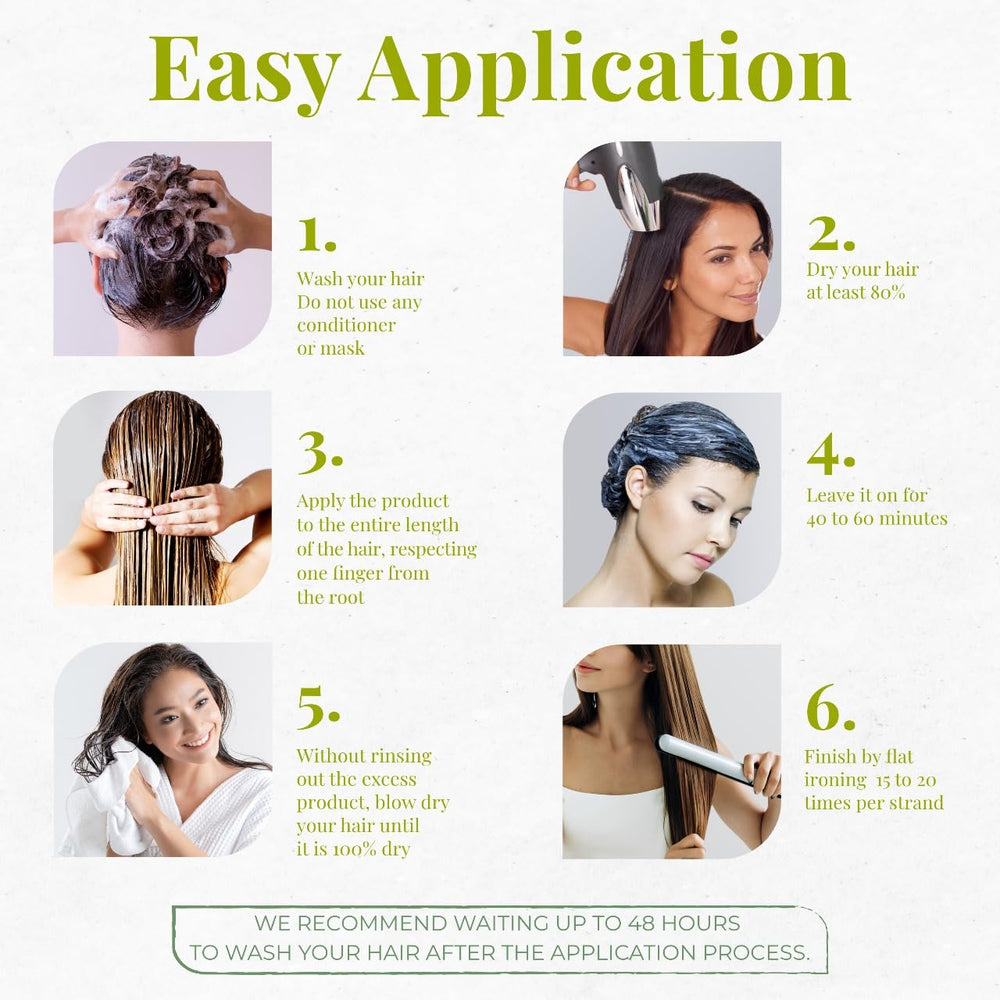 Expert Hair Bio Protein Botox: resultado tras plancha para brillo natural.