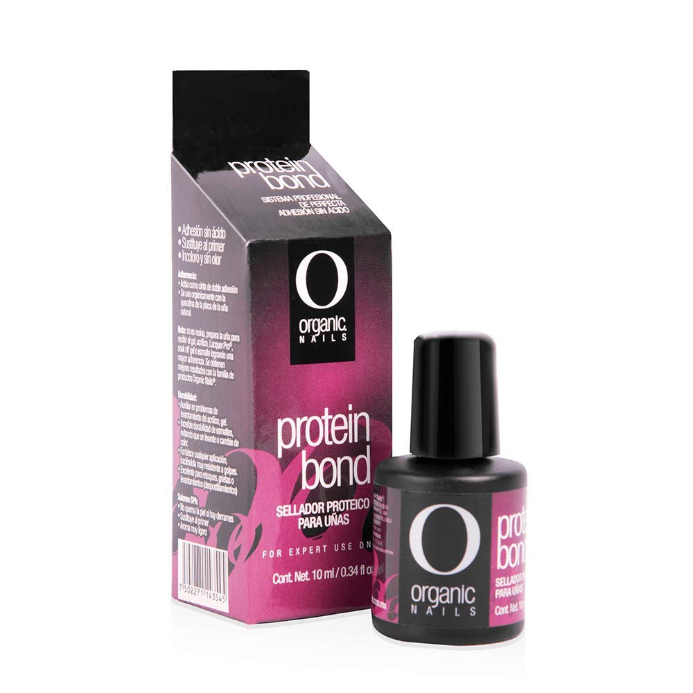 Extravaganza Nails Organic Protein Bond Primer bottle 10ml supports adhesion for durable manicures.