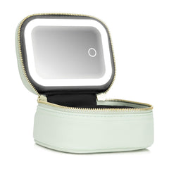 Extrei Gent bolso de maquillaje mini con espejo y luz, ideal para retoques en cualquier lugar.