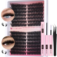EYDEVRO kit de clústeres voluminosos esponjosos para volumen de pestañas