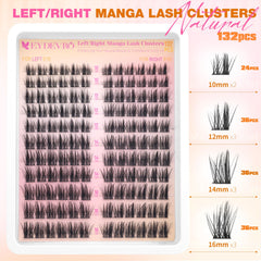 EYDEVRO Manga Lash Clusters: sensación natural y ligera para uso diario.