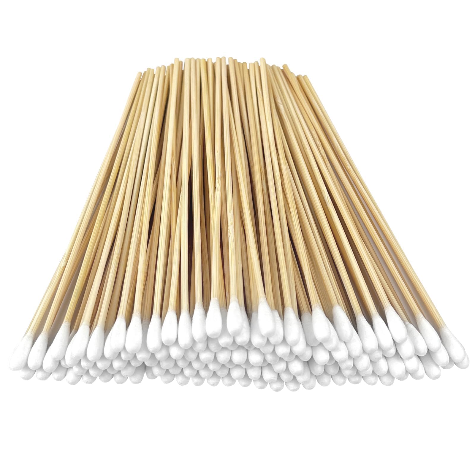 Eyxformula bastoncillos de madera largos de 200 piezas para limpieza suave