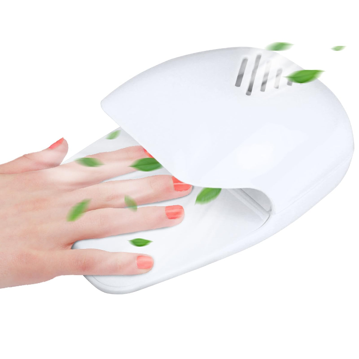 eyxformula secador de uñas portátil con flujo de aire para secado rápido