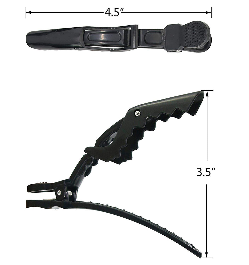Pinzas F-BBKO de dientes anchos para mechones grandes sin resbalar.