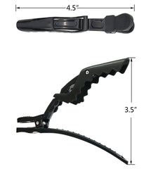 Pinzas F-BBKO de dientes anchos para mechones grandes sin resbalar.