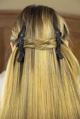 Pinzas F-BBKO profesionales para seccionar cabello durante color o corte.
