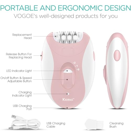 FabMay Beauty epilador facial, diseño ergonómico para uso cómodo