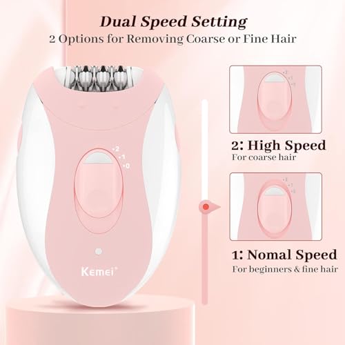 FabMay Beauty epilador facial con luz LED para ver vello fino
