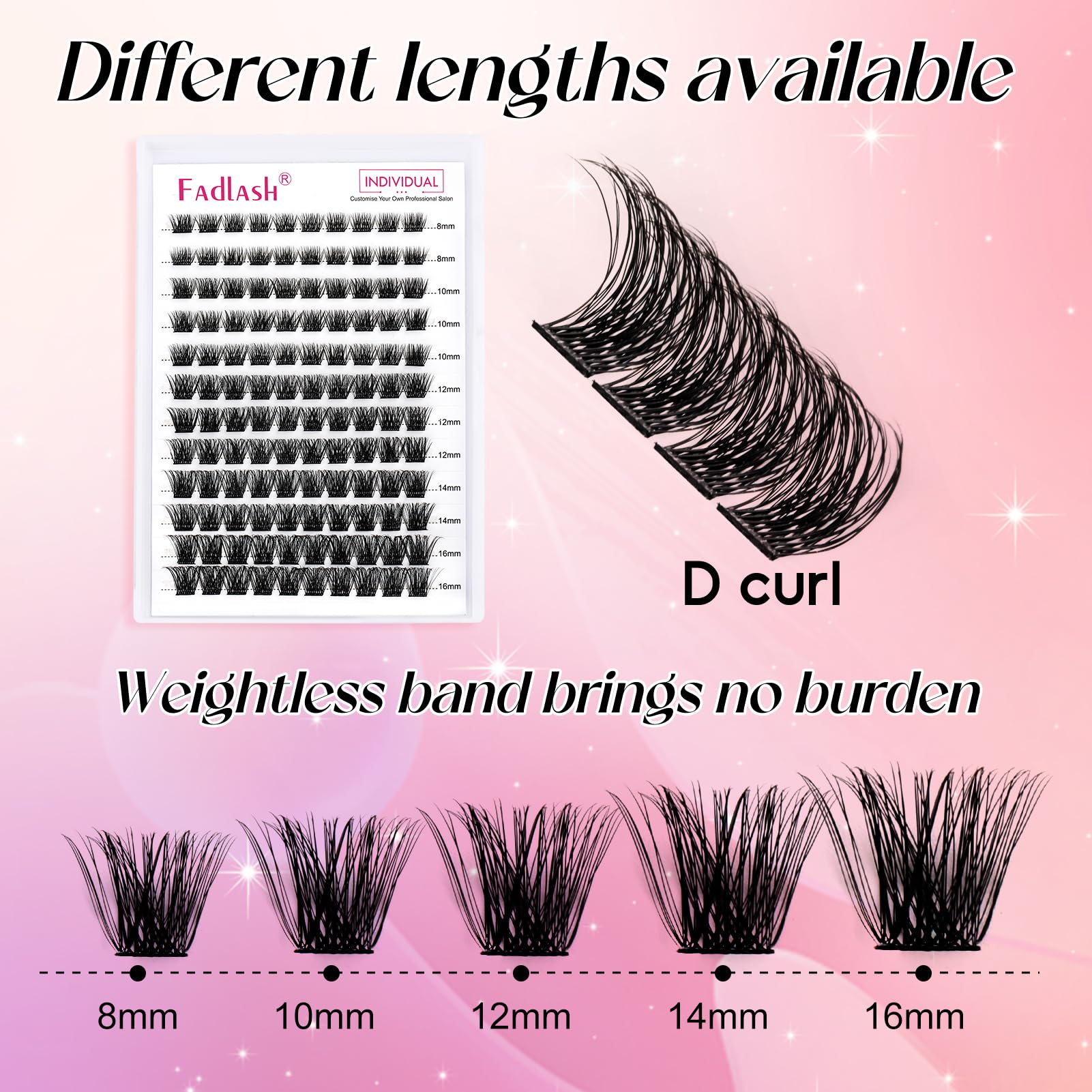 FADLASH variedad de longitudes para adaptar ojos