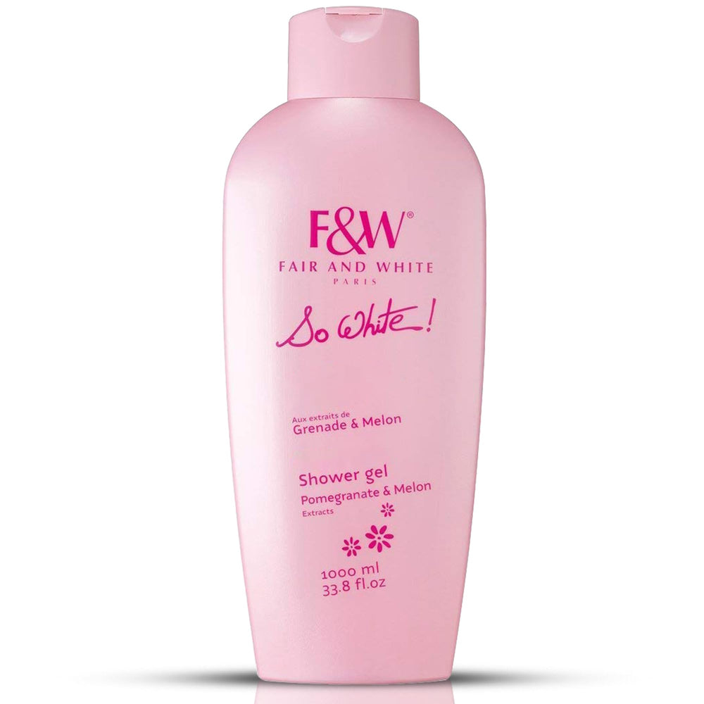 FAIR & WHITE So White: gel de ducha en botella, piel suave e hidratada.