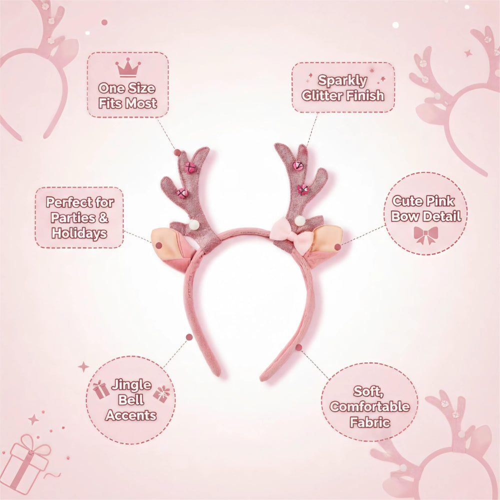 FAIRCHIC Headband con campanas navideñas, añade un toque alegre durante la fiesta