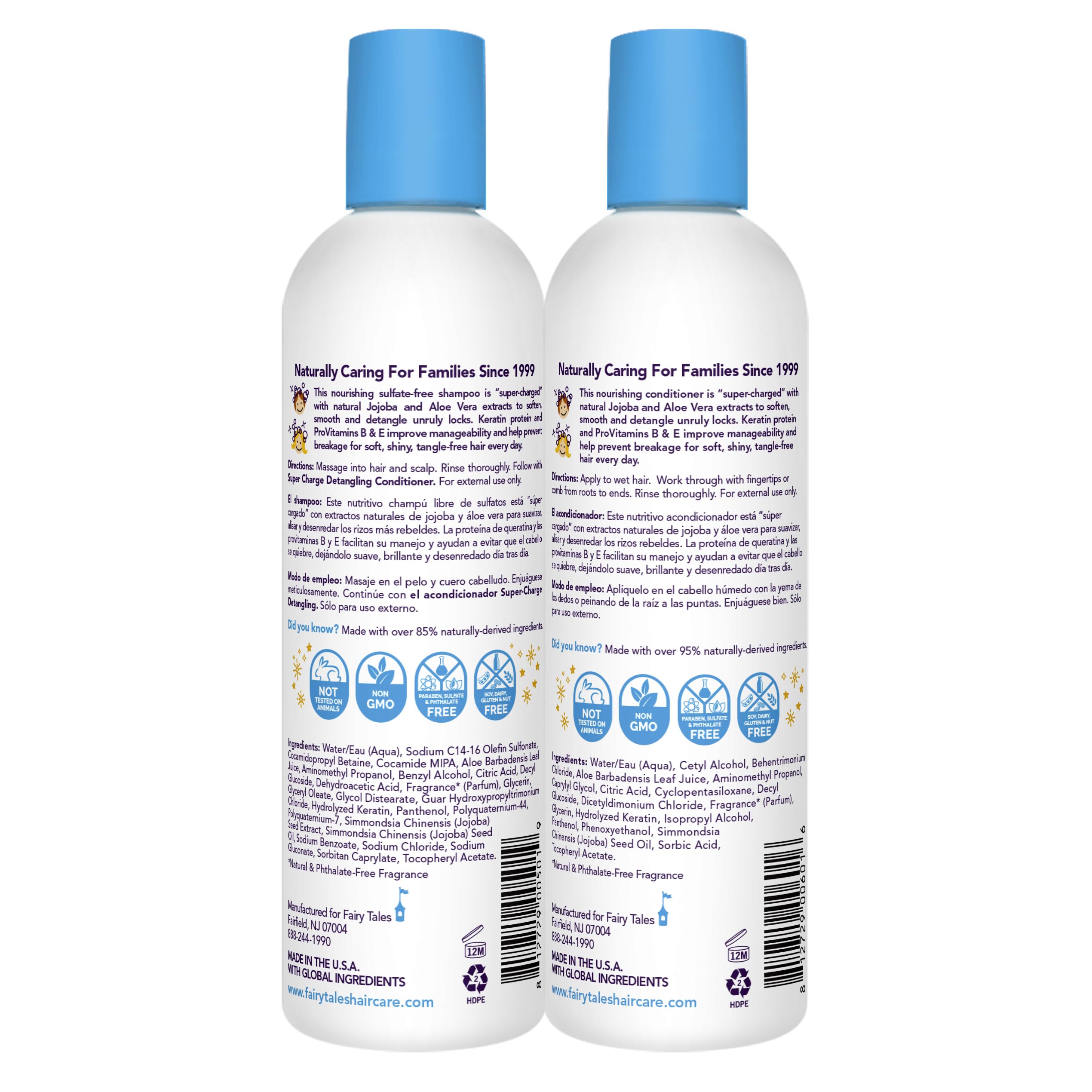 Fairy Tales Tangle Tamer: acondicionador desenredante en botella facilita peinado.