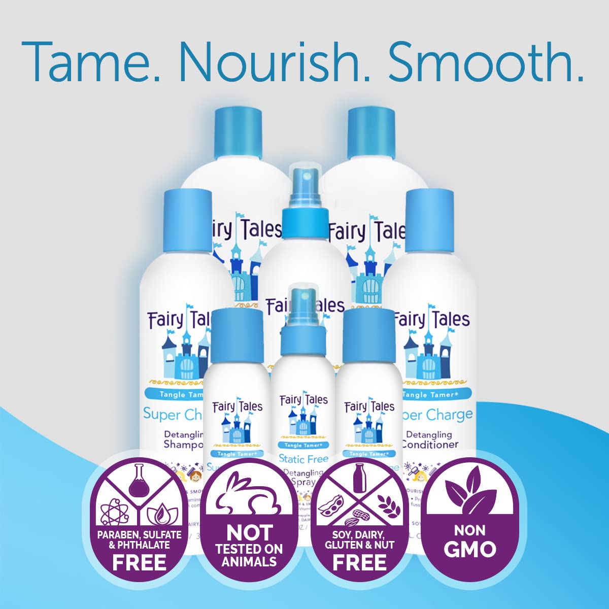 Ingrédients Panthenol et Vitamine E du Fairy Tales Tangle Tamer: soin nourrissant