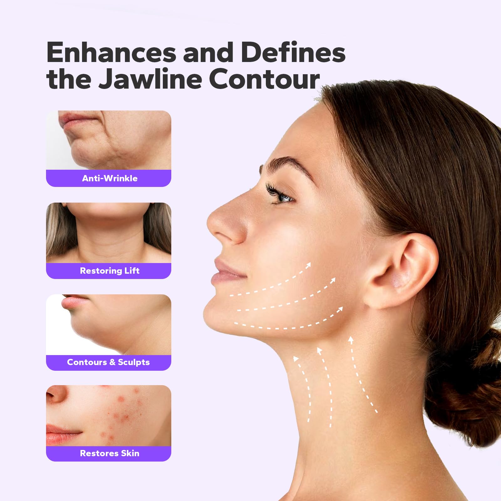 FairyFace chin patch provides deep hydration for a smoother lower face.