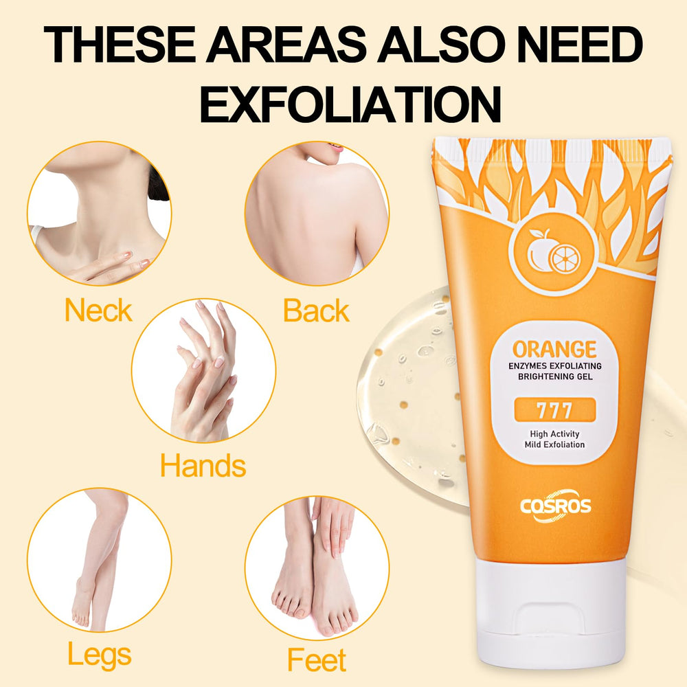 FAIRYTALESPACE gel exfoliante naranja que deja la piel suave y flexible.