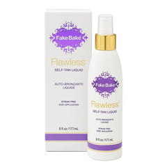 Fake Bake Flawless: botella bronceado líquido para aplicación suave y uniforme.