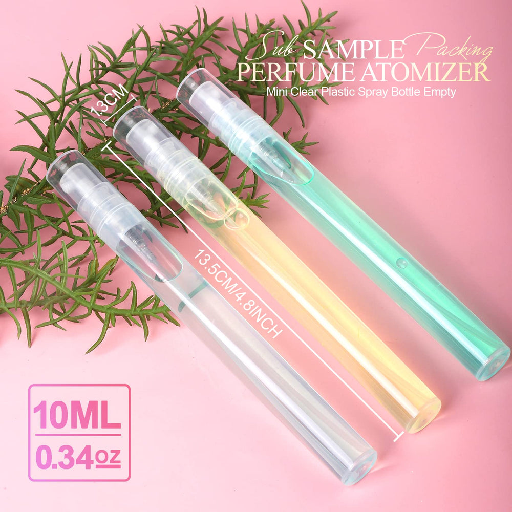 Botella plástica transparente Fandamei 10ml, recargable para uso diario de cosméticos.