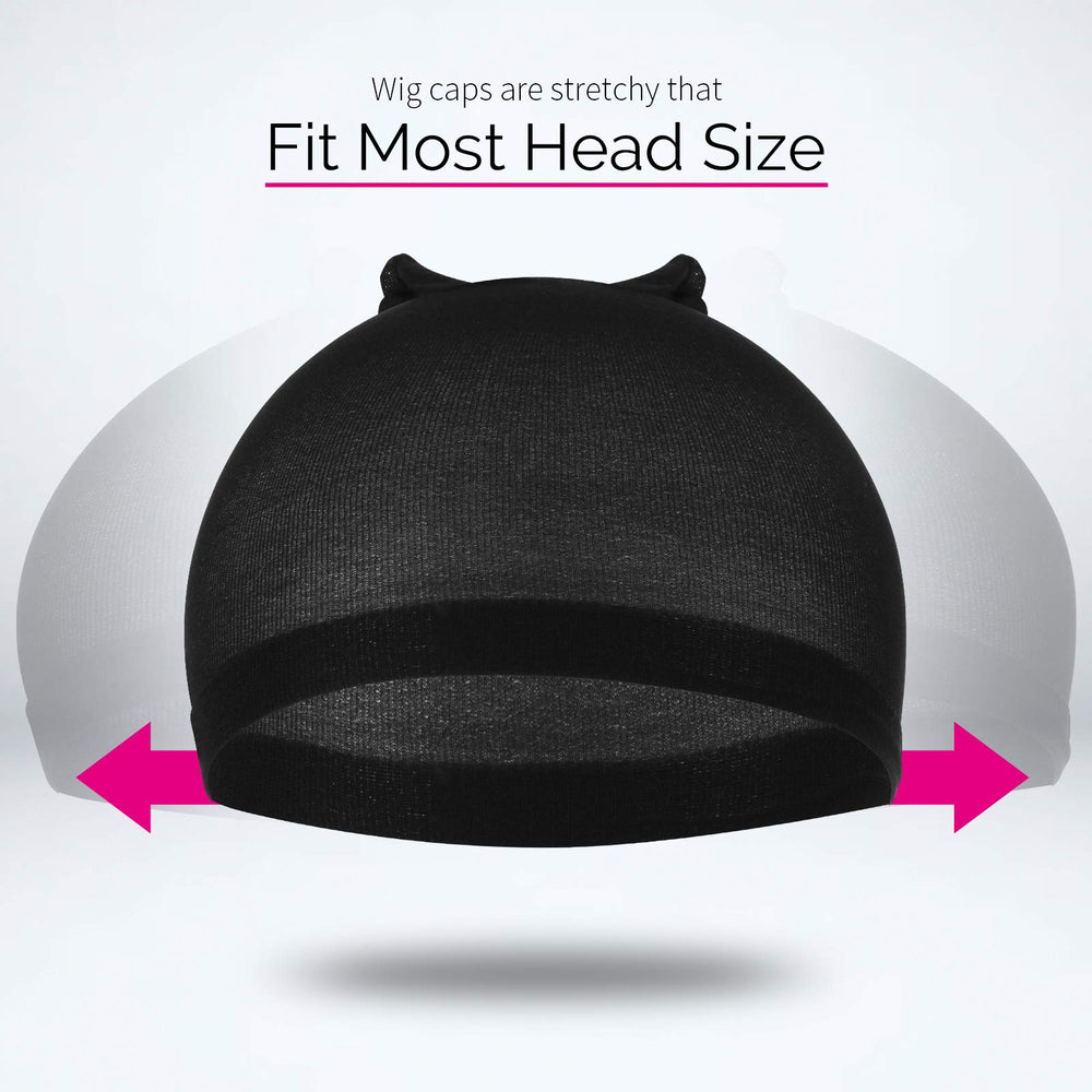 Gorra de peluca Fandamei, banda elástica amplia para mayor seguridad.